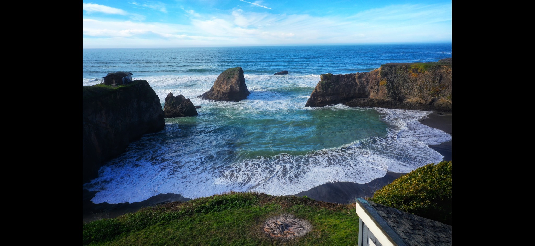 Luxury estate aerial view